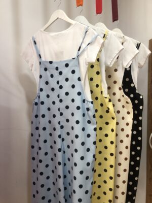 Peto Largo de Lino con Lunares – Talla Única hasta 48
