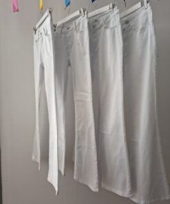 Alternative view of Pantalón Vaquero Acampanado Blanco Push Up para Mujer