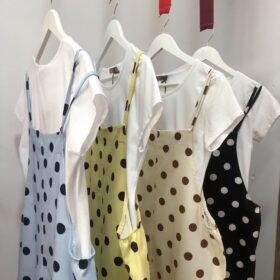 Peto Largo de Lino con Lunares – Talla Única hasta 48