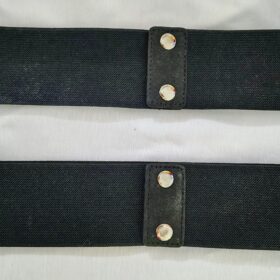 Cinturón Elástico Negro con Brillantes para Fiesta y Eventos