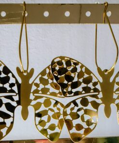 Pendientes Mariposa Dorados Originales para Eventos y Fiestas
