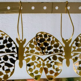 Pendientes Mariposa Dorados Originales para Eventos y Fiestas
